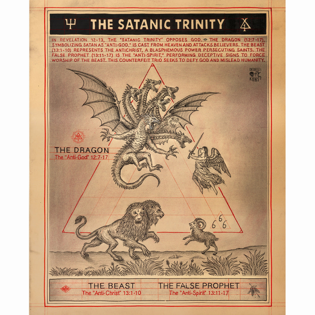 Satanic Trinity, Archival Print